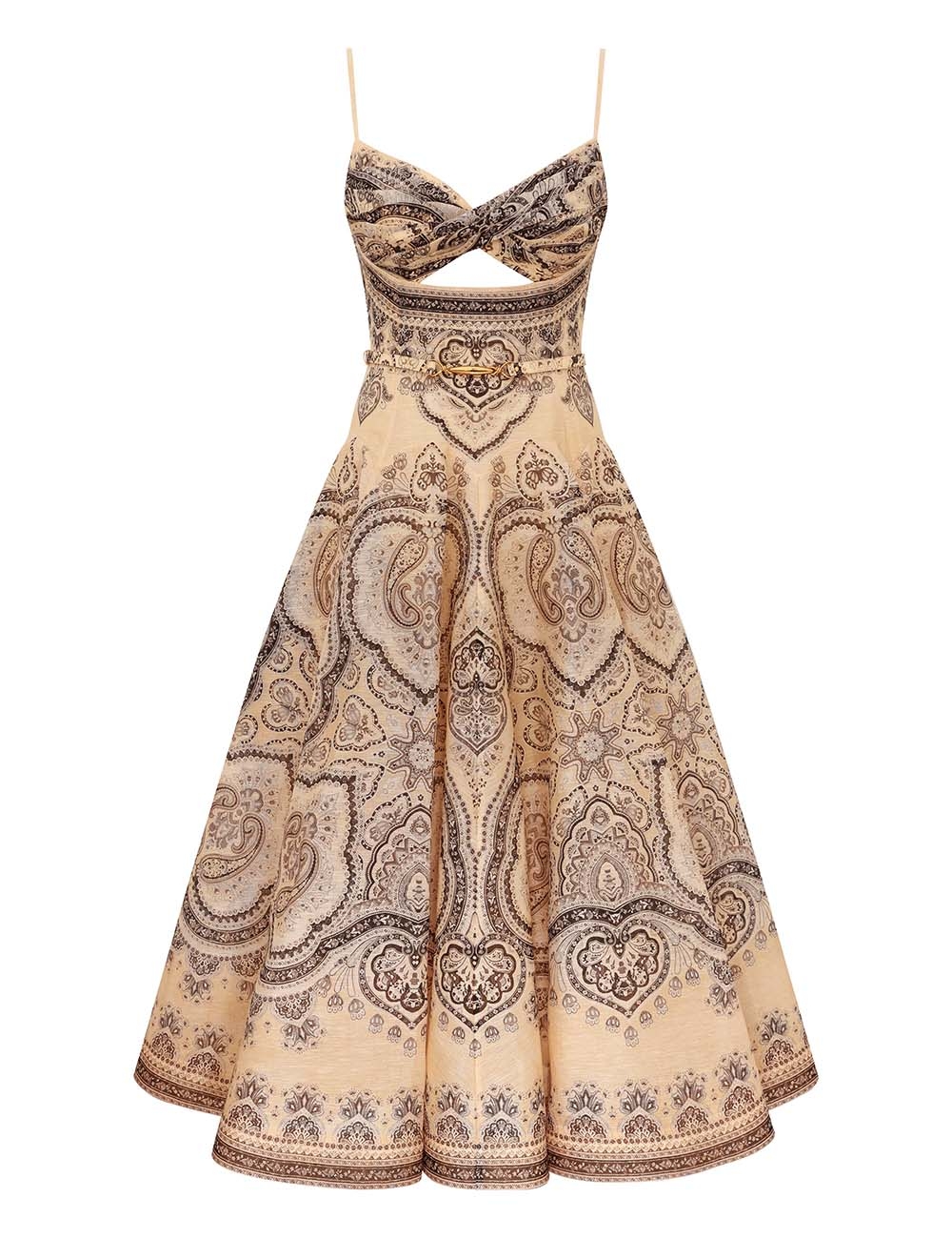 Zimmermann Luna Twist Midi Dress