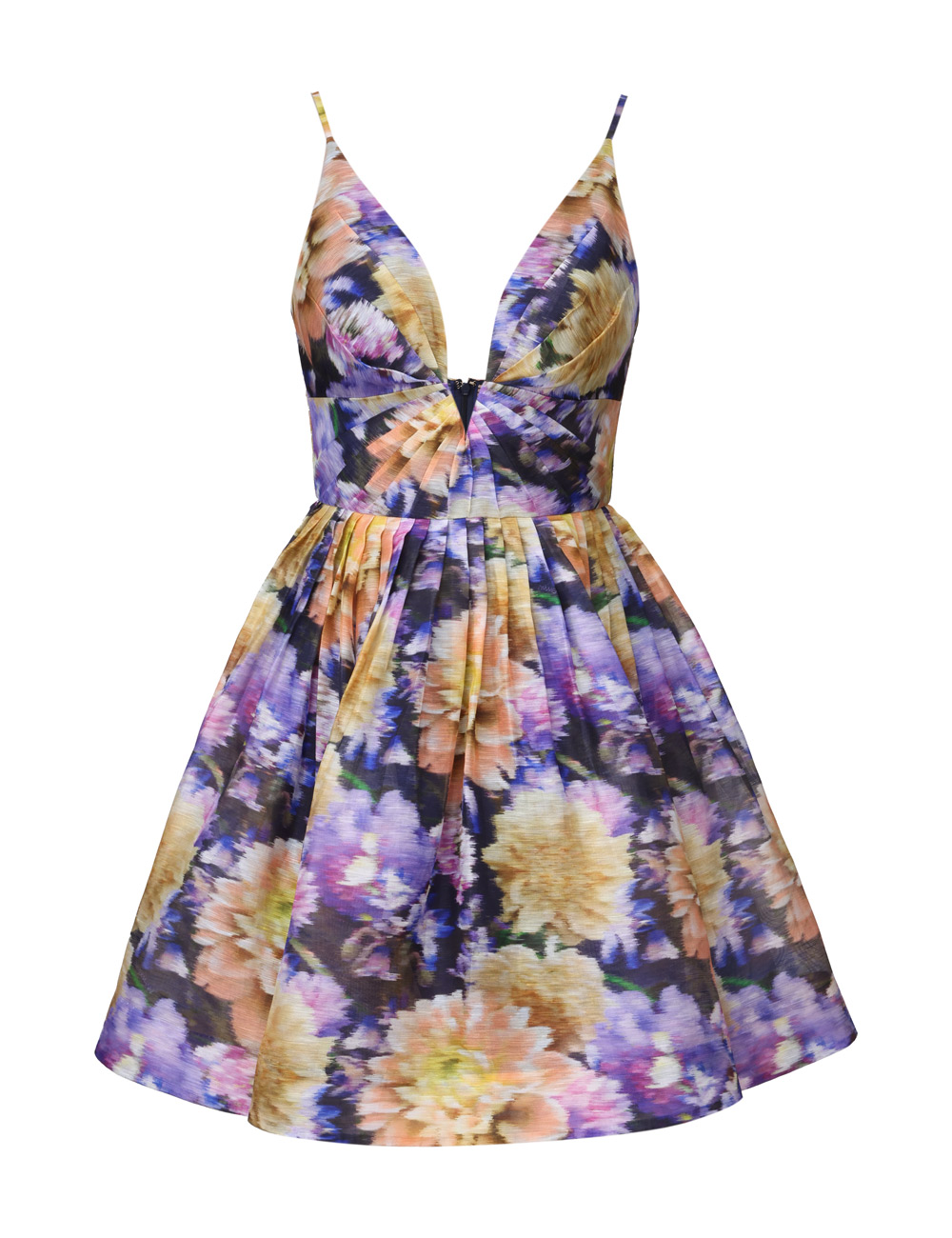 Zimmermann Luna V Neck Mini Dress