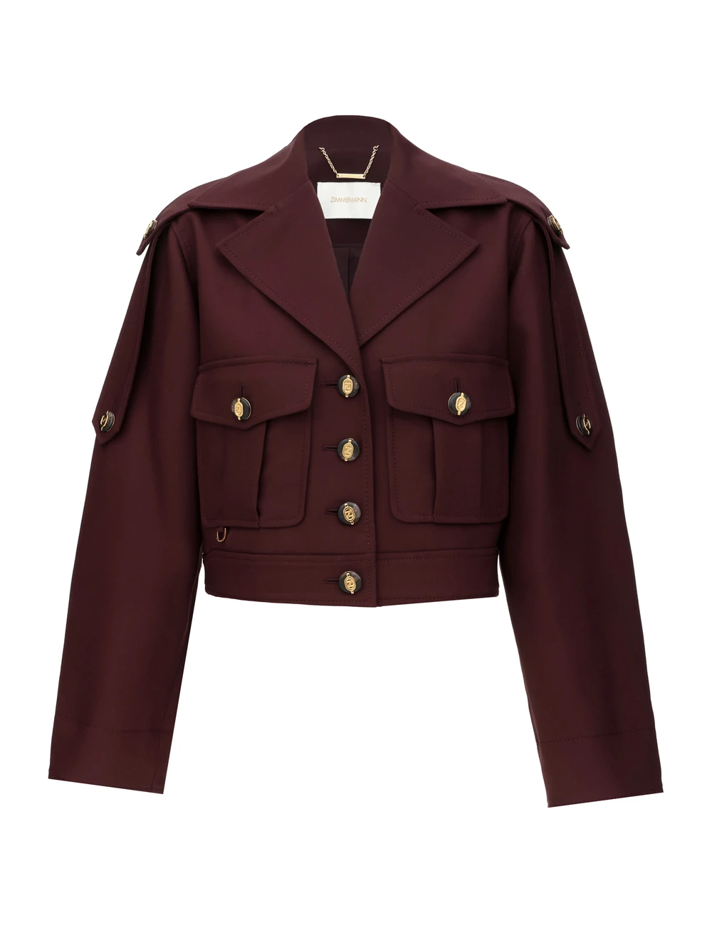 Zimmermann Luna Wool Cargo Jacket | Ready to Wear Collection Luxury Shoes Elevate your elegance in this Zimmermann Jackets available now at Luxury Shoes