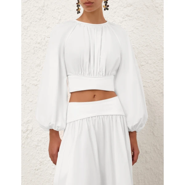 Elevate your elegance in this Zimmermann Tops available now at Luxury Shoes 