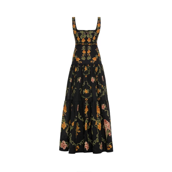 Agua by Agua Bendita Abeja Cordillera Maxi Dress - Agua By Agua Bendita Dresses - Artisanal Colombian Resort Wear at Luxury Shoes 