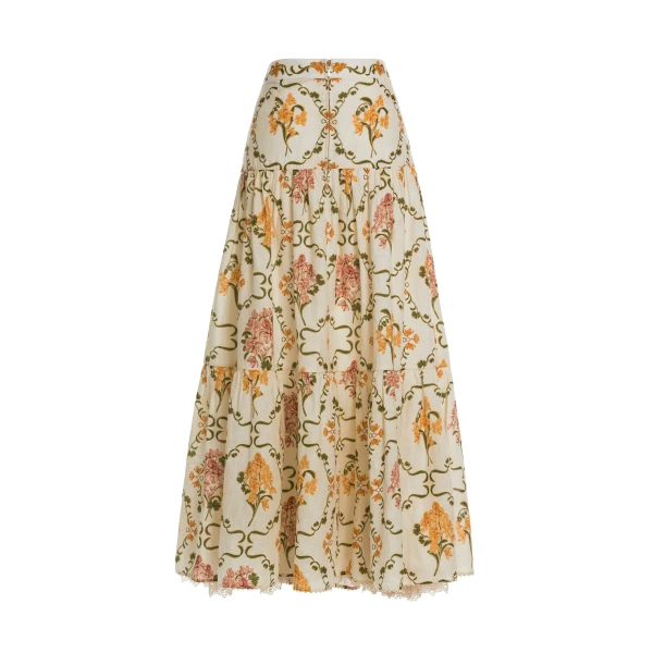 Agua by Agua Bendita Anis Cordillera Maxi Skirt - Agua By Agua Bendita Skirts - Artisanal Colombian Resort Wear at Luxury Shoes 