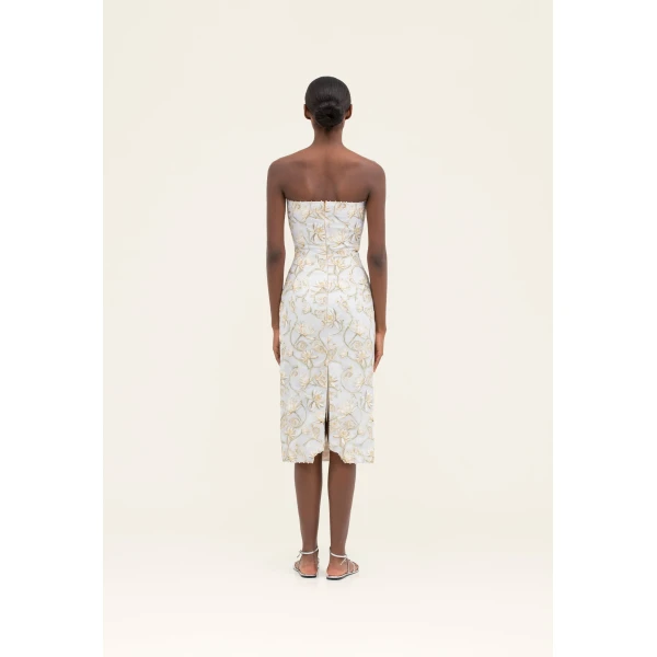 Agua by Agua Bendita Armonía Soledad Midi Dress - Agua By Agua Bendita Dresses - Artisanal Colombian Resort Wear at Luxury Shoes 