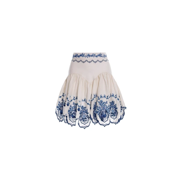 Agua by Agua Bendita Asai Wild Mini Skirt - Agua By Agua Bendita Skirts - Artisanal Colombian Resort Wear at Luxury Shoes 