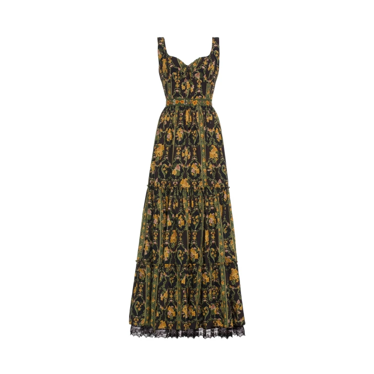 Agua by Agua Bendita Azulejo Cordillera Maxi Dress - Agua By Agua Bendita Dresses - Artisanal Colombian Resort Wear at Luxury Shoes 