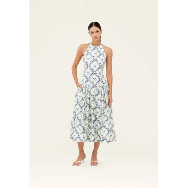 Agua by Agua Bendita Balsa Gloriosa Midi Dress - Agua By Agua Bendita Dresses - Artisanal Colombian Resort Wear at Luxury Shoes 