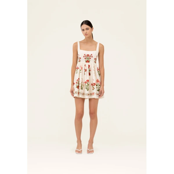 Agua by Agua Bendita Barbara Canna Mini Dress - Agua By Agua Bendita Dresses - Artisanal Colombian Resort Wear at Luxury Shoes 