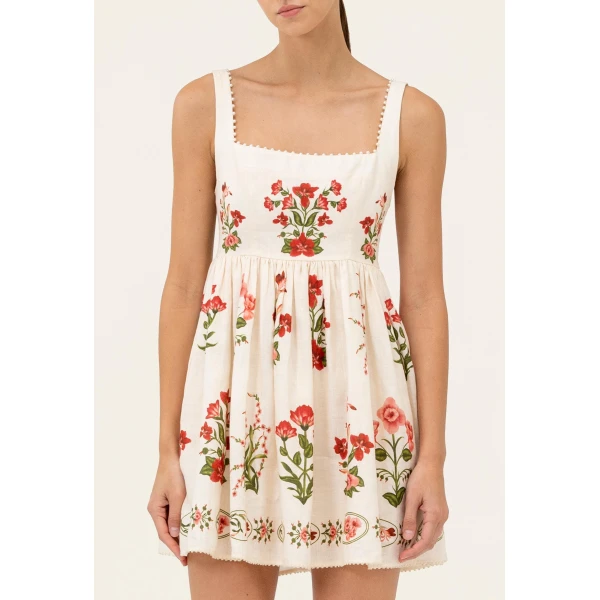 Agua by Agua Bendita Barbara Canna Mini Dress - Agua By Agua Bendita Dresses - Artisanal Colombian Resort Wear at Luxury Shoes 