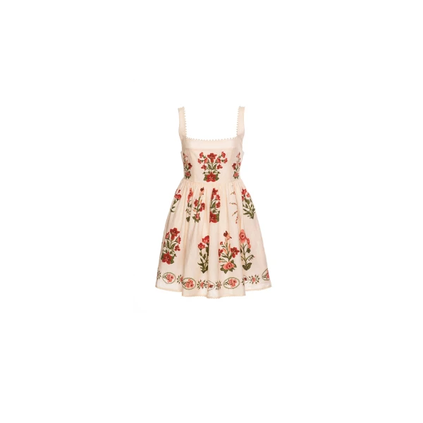 Agua by Agua Bendita Barbara Canna Mini Dress - Agua By Agua Bendita Dresses - Artisanal Colombian Resort Wear at Luxury Shoes 