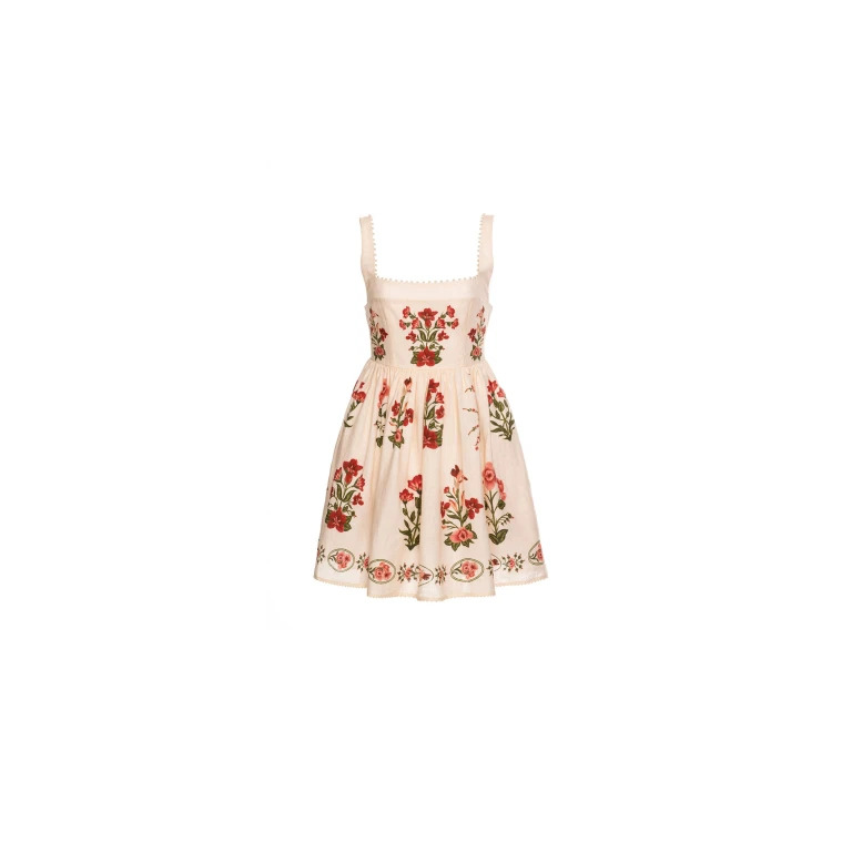 Agua by Agua Bendita Barbara Canna Mini Dress - Agua By Agua Bendita Dresses - Artisanal Colombian Resort Wear at Luxury Shoes 