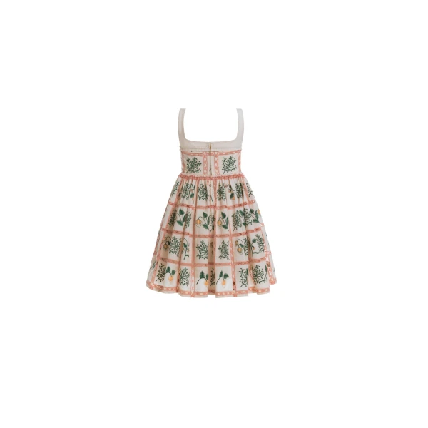 Agua by Agua Bendita Barbara Uchuva Mini Dress - Agua By Agua Bendita Dresses - Artisanal Colombian Resort Wear at Luxury Shoes 