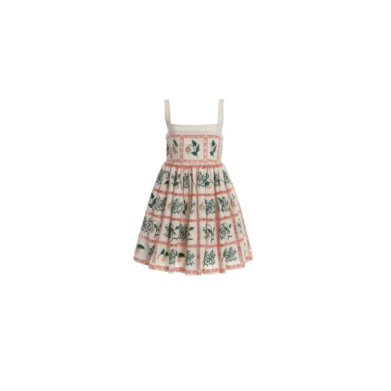 Agua by Agua Bendita Barbara Uchuva Mini Dress - Agua By Agua Bendita Dresses - Artisanal Colombian Resort Wear at Luxury Shoes 