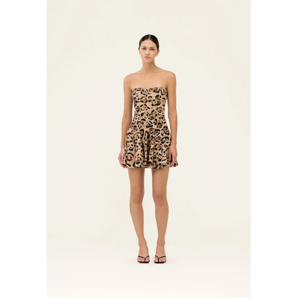 Agua by Agua Bendita Caudal Jaguar Mini Dress - Agua By Agua Bendita Dresses - Artisanal Colombian Resort Wear at Luxury Shoes 