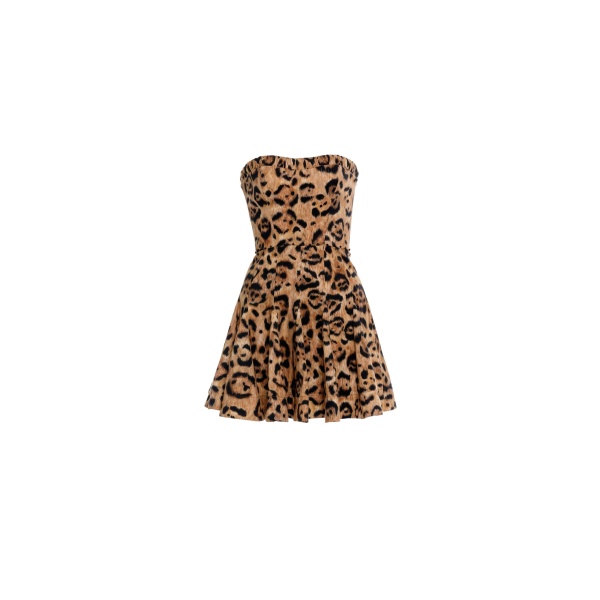 Agua by Agua Bendita Caudal Jaguar Mini Dress - Agua By Agua Bendita Dresses - Artisanal Colombian Resort Wear at Luxury Shoes 