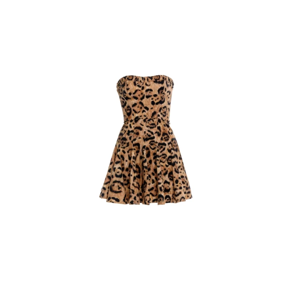 Agua by Agua Bendita Caudal Jaguar Mini Dress - Agua By Agua Bendita Dresses - Artisanal Colombian Resort Wear at Luxury Shoes 