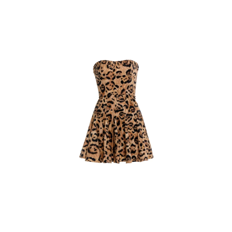 Agua by Agua Bendita Caudal Jaguar Mini Dress - Agua By Agua Bendita Dresses - Artisanal Colombian Resort Wear at Luxury Shoes 