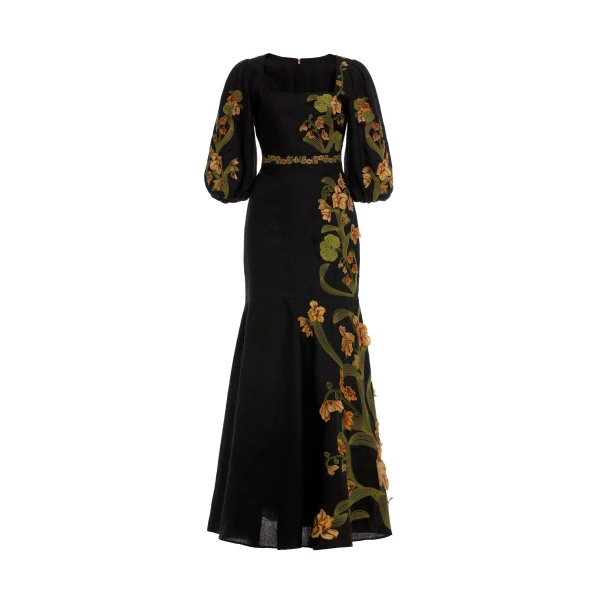 Agua by Agua Bendita Clavel Cordillera Maxi Dress - Agua By Agua Bendita Dresses - Artisanal Colombian Resort Wear at Luxury Shoes 