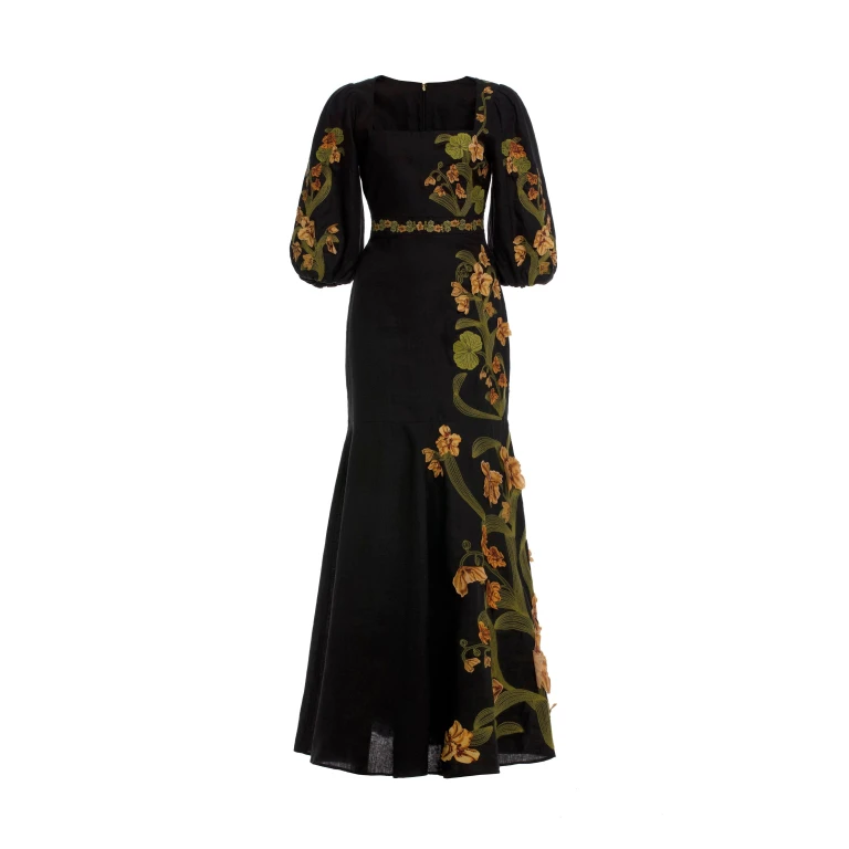 Agua by Agua Bendita Clavel Cordillera Maxi Dress - Agua By Agua Bendita Dresses - Artisanal Colombian Resort Wear at Luxury Shoes 