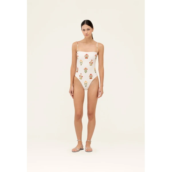 Agua by Agua Bendita Durazno Canna One Piece - Agua By Agua Bendita Beachwear - Artisanal Colombian Resort Wear at Luxury Shoes 