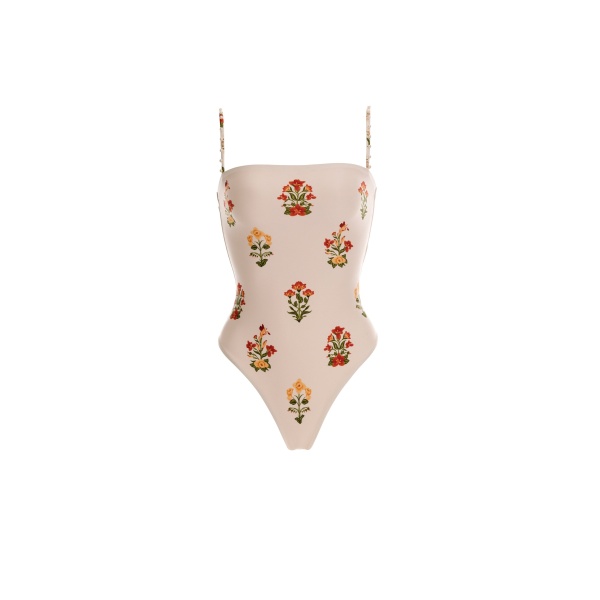Agua by Agua Bendita Durazno Canna One Piece - Agua By Agua Bendita Beachwear - Artisanal Colombian Resort Wear at Luxury Shoes 