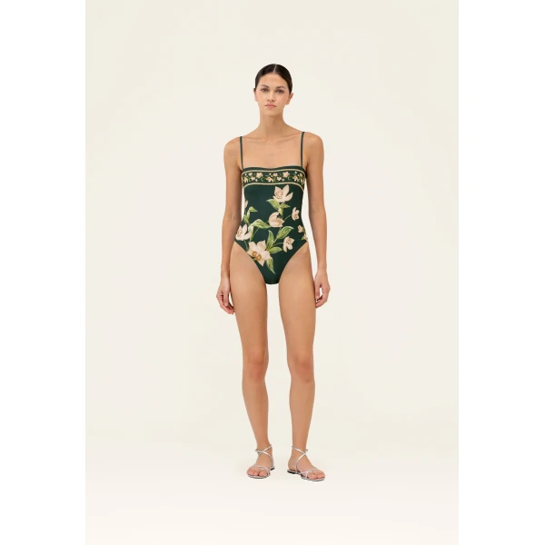 Agua by Agua Bendita Durazno Orquidea One Piece - Agua By Agua Bendita Beachwear - Artisanal Colombian Resort Wear at Luxury Shoes 