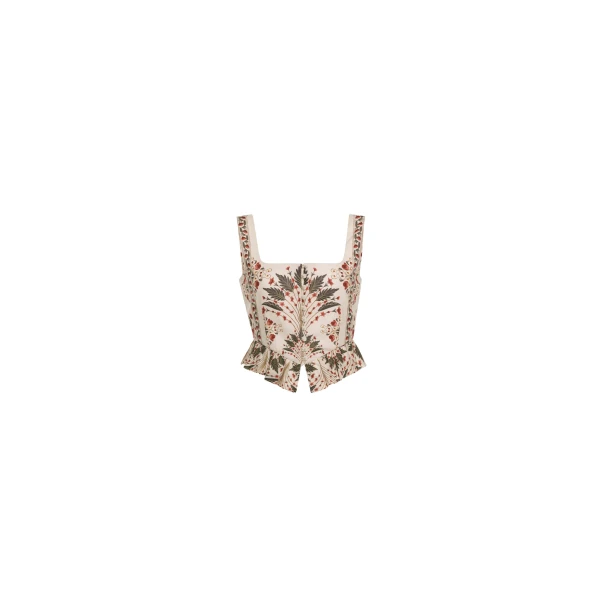 Agua by Agua Bendita Eslabon Andes Cropped Top - Agua By Agua Bendita Tops - Artisanal Colombian Resort Wear at Luxury Shoes 