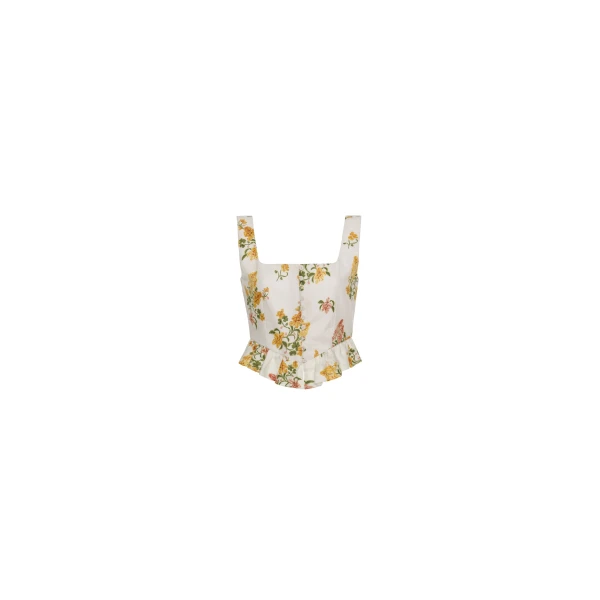 Agua by Agua Bendita Eslabon Cordillera Cropped Top - Agua By Agua Bendita Tops - Artisanal Colombian Resort Wear at Luxury Shoes 