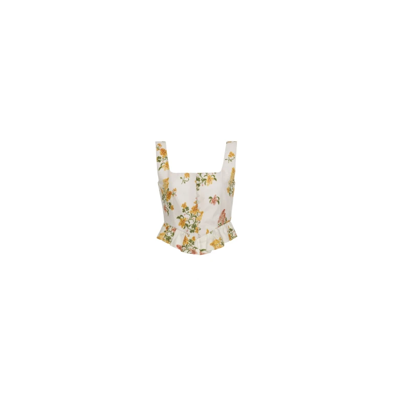 Agua by Agua Bendita Eslabon Cordillera Cropped Top - Agua By Agua Bendita Tops - Artisanal Colombian Resort Wear at Luxury Shoes 