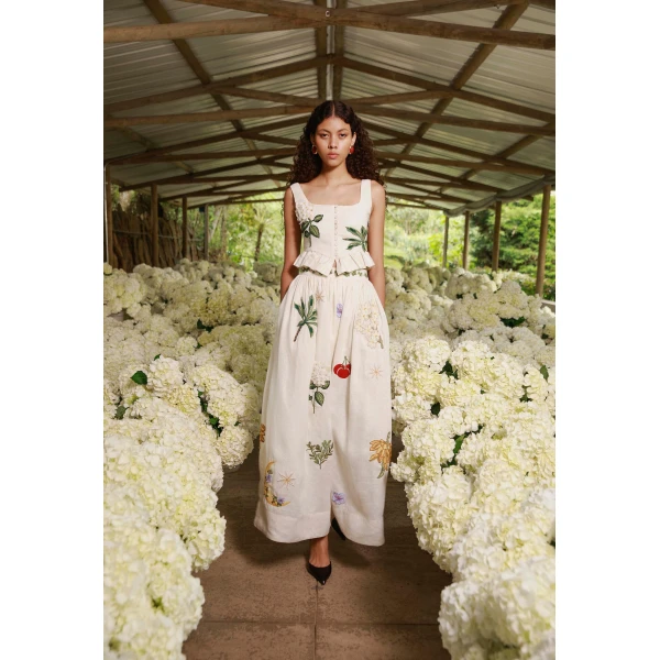 Agua by Agua Bendita Eslabon Wild Cropped Top - Agua By Agua Bendita Tops - Artisanal Colombian Resort Wear at Luxury Shoes 