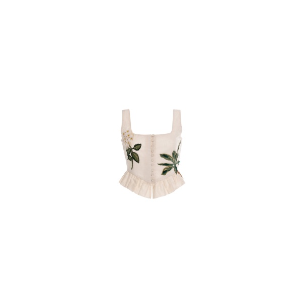 Agua by Agua Bendita Eslabon Wild Cropped Top - Agua By Agua Bendita Tops - Artisanal Colombian Resort Wear at Luxury Shoes 