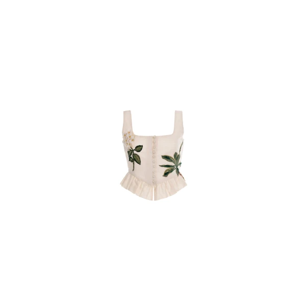 Agua by Agua Bendita Eslabon Wild Cropped Top - Agua By Agua Bendita Tops - Artisanal Colombian Resort Wear at Luxury Shoes 