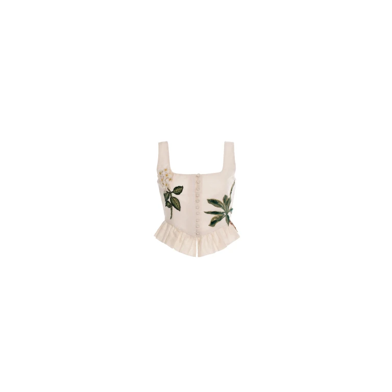 Agua by Agua Bendita Eslabon Wild Cropped Top - Agua By Agua Bendita Tops - Artisanal Colombian Resort Wear at Luxury Shoes 