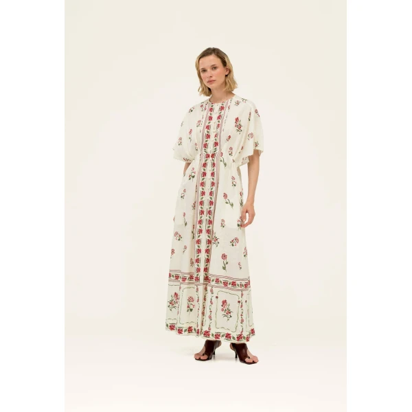 Agua by Agua Bendita Gesto Quebrada Kaftan - Agua By Agua Bendita Dresses - Artisanal Colombian Resort Wear at Luxury Shoes 