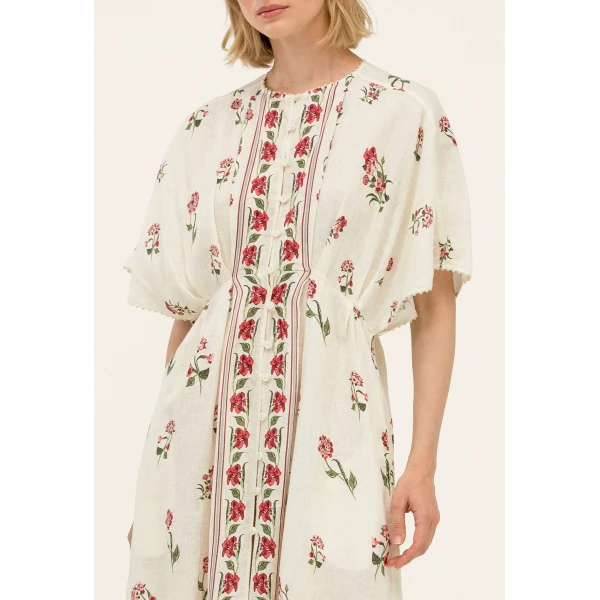 Agua by Agua Bendita Gesto Quebrada Kaftan - Agua By Agua Bendita Dresses - Artisanal Colombian Resort Wear at Luxury Shoes 