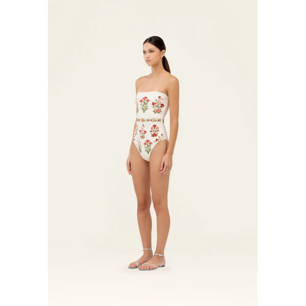 Agua by Agua Bendita Ilusion Canna One Piece - Agua By Agua Bendita Beachwear - Artisanal Colombian Resort Wear at Luxury Shoes 
