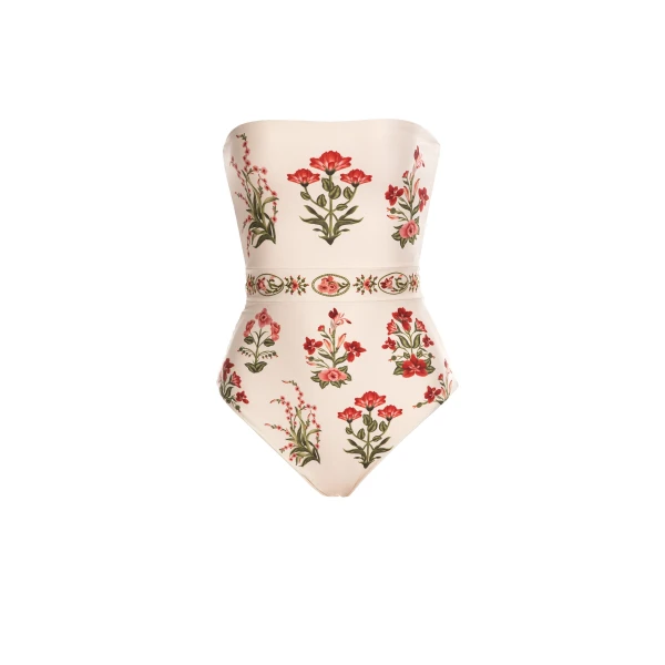 Agua by Agua Bendita Ilusion Canna One Piece - Agua By Agua Bendita Beachwear - Artisanal Colombian Resort Wear at Luxury Shoes 