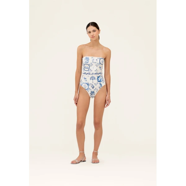 Agua by Agua Bendita Ilusion Wild One Piece - Agua By Agua Bendita Beachwear - Artisanal Colombian Resort Wear at Luxury Shoes 
