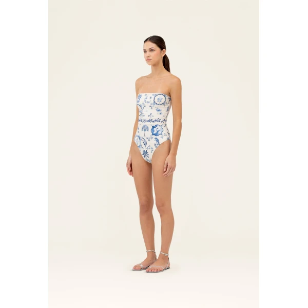 Agua by Agua Bendita Ilusion Wild One Piece - Agua By Agua Bendita Beachwear - Artisanal Colombian Resort Wear at Luxury Shoes 