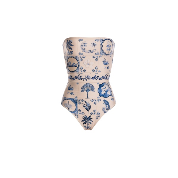Agua by Agua Bendita Ilusion Wild One Piece - Agua By Agua Bendita Beachwear - Artisanal Colombian Resort Wear at Luxury Shoes 