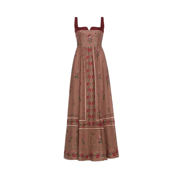 Agua by Agua Bendita Jaspe Quebrada Maxi Dress - Agua By Agua Bendita Dresses - Artisanal Colombian Resort Wear at Luxury Shoes 