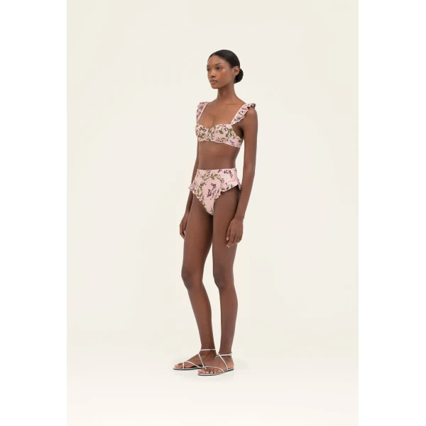Agua by Agua Bendita Jengibre Wisteria Bikini Bottom - Agua By Agua Bendita Beachwear - Artisanal Colombian Resort Wear at Luxury Shoes 