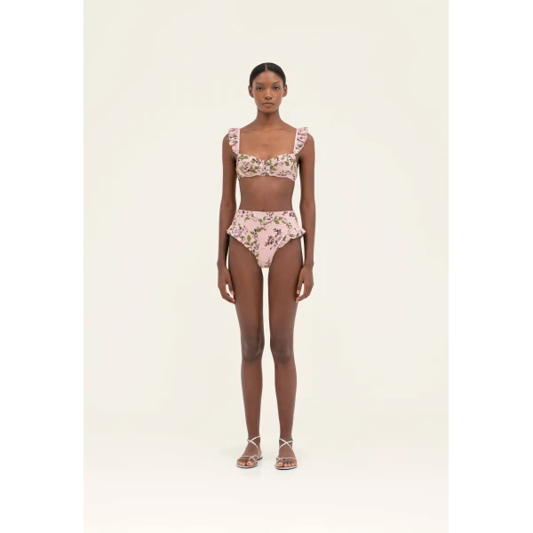 Agua by Agua Bendita Jengibre Wisteria Bikini Bottom - Agua By Agua Bendita Beachwear - Artisanal Colombian Resort Wear at Luxury Shoes 