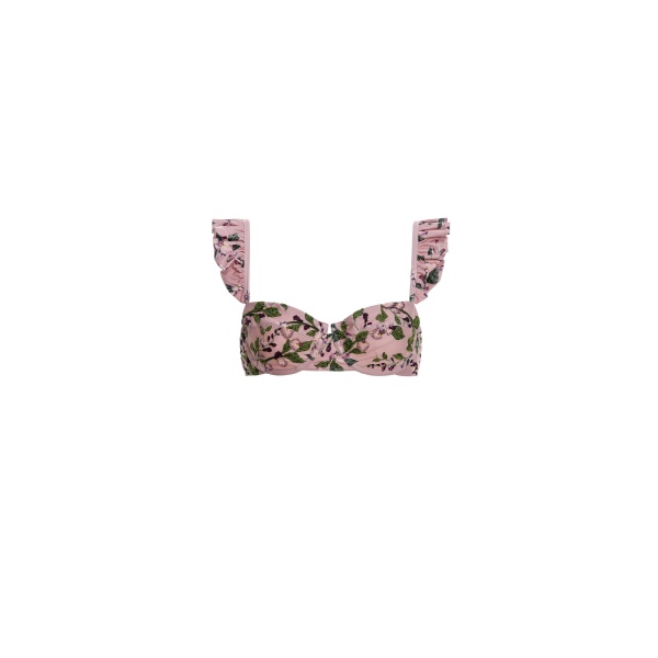 Agua by Agua Bendita Kiwi Wisteria Bikini Top - Agua By Agua Bendita Beachwear - Artisanal Colombian Resort Wear at Luxury Shoes 
