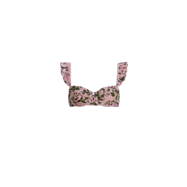 Agua by Agua Bendita Kiwi Wisteria Bikini Top - Agua By Agua Bendita Beachwear - Artisanal Colombian Resort Wear at Luxury Shoes 