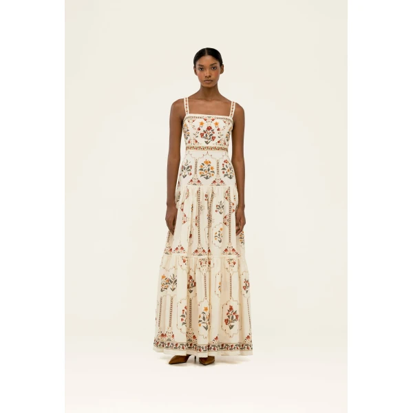 Agua by Agua Bendita Lima Andes Maxi Dress - Agua By Agua Bendita Dresses - Artisanal Colombian Resort Wear at Luxury Shoes 