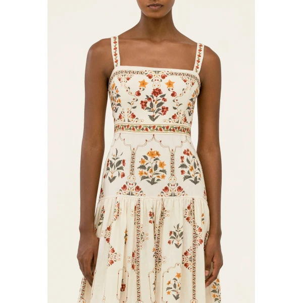 Agua by Agua Bendita Lima Andes Maxi Dress - Agua By Agua Bendita Dresses - Artisanal Colombian Resort Wear at Luxury Shoes 