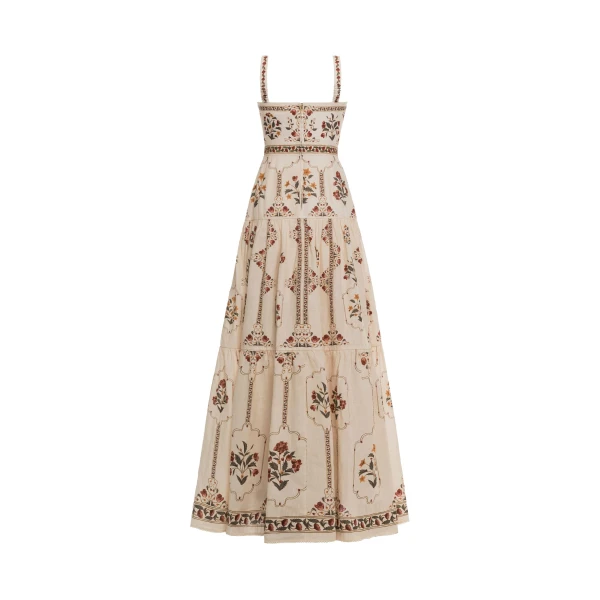 Agua by Agua Bendita Lima Andes Maxi Dress - Agua By Agua Bendita Dresses - Artisanal Colombian Resort Wear at Luxury Shoes 
