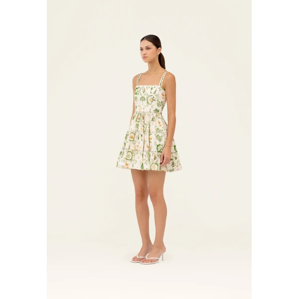 Agua by Agua Bendita Lima Wild Mini Dress - Agua By Agua Bendita Dresses - Artisanal Colombian Resort Wear at Luxury Shoes 