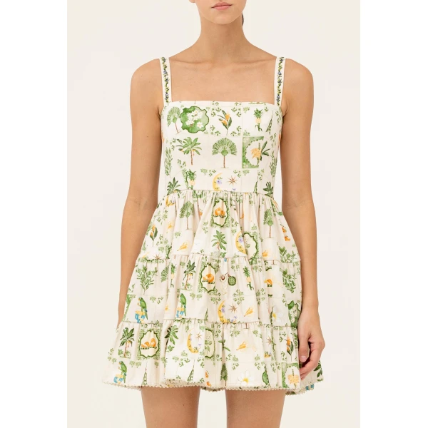 Agua by Agua Bendita Lima Wild Mini Dress - Agua By Agua Bendita Dresses - Artisanal Colombian Resort Wear at Luxury Shoes 