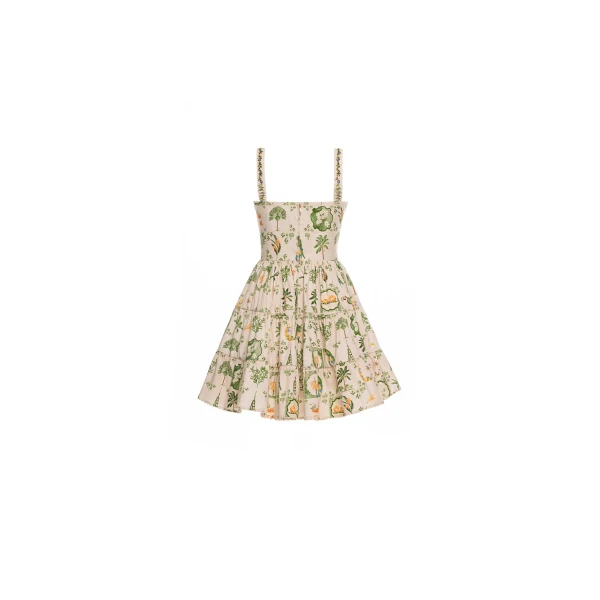 Agua by Agua Bendita Lima Wild Mini Dress - Agua By Agua Bendita Dresses - Artisanal Colombian Resort Wear at Luxury Shoes 
